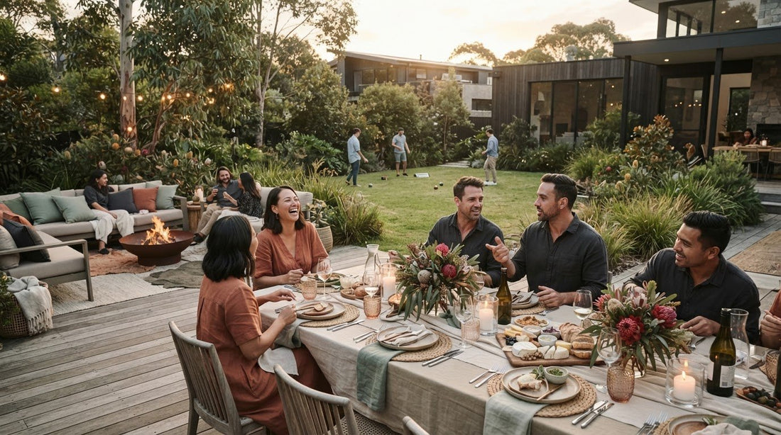 Elegant backyard party ideas for dining, games and drinks