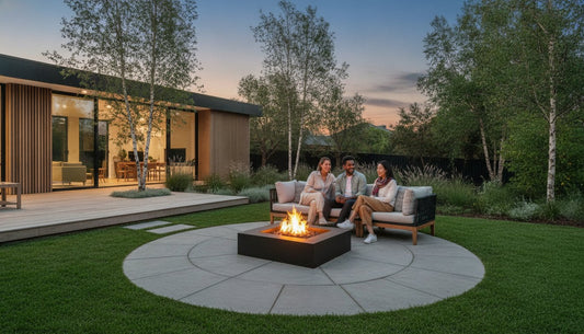 Where can I place a fire pit?