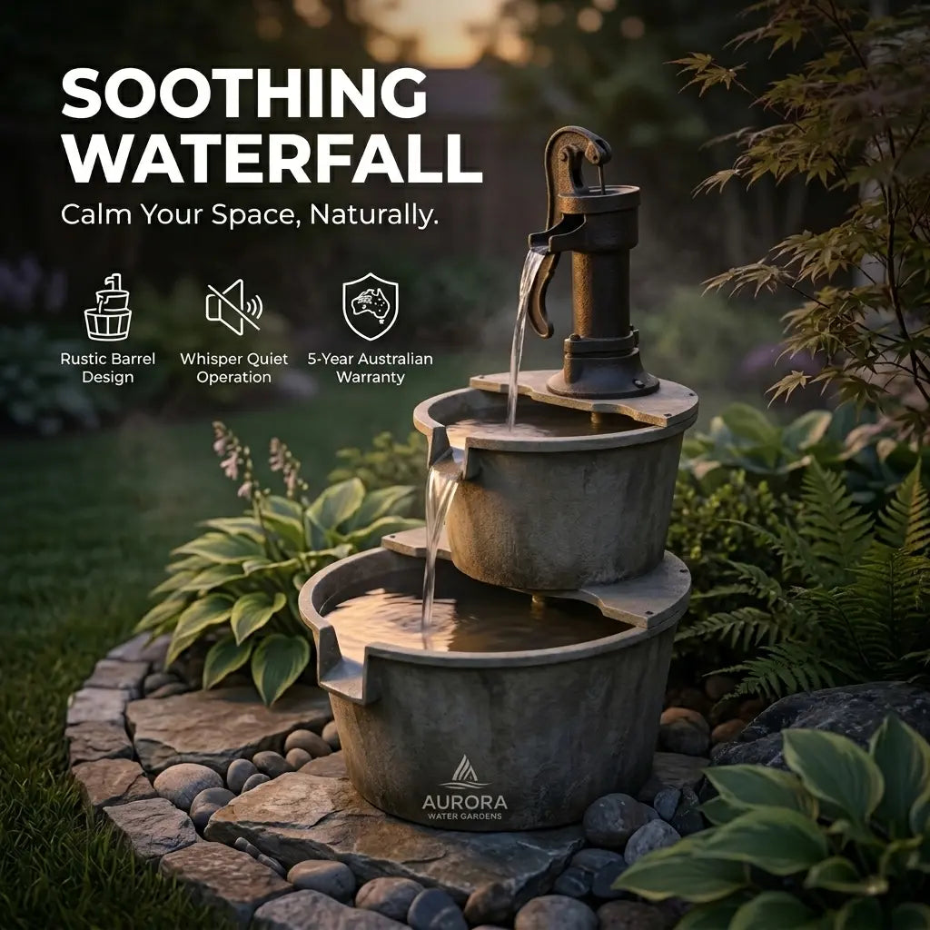 Bakyard Cascara Solar-Powered Water Fountain