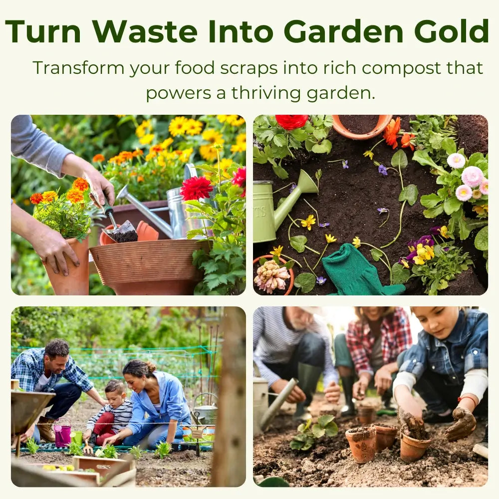 Bakyard Dual Chamber Compost Tumbler & Bin | 163L Rotating Compost Bin for Faster Garden Composting | Sliding Doors & Solid Steel Frame