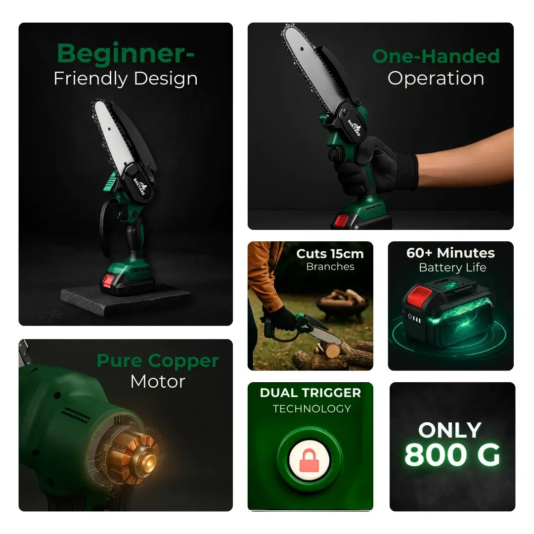 Bakyard Mini Cordless Chainsaw