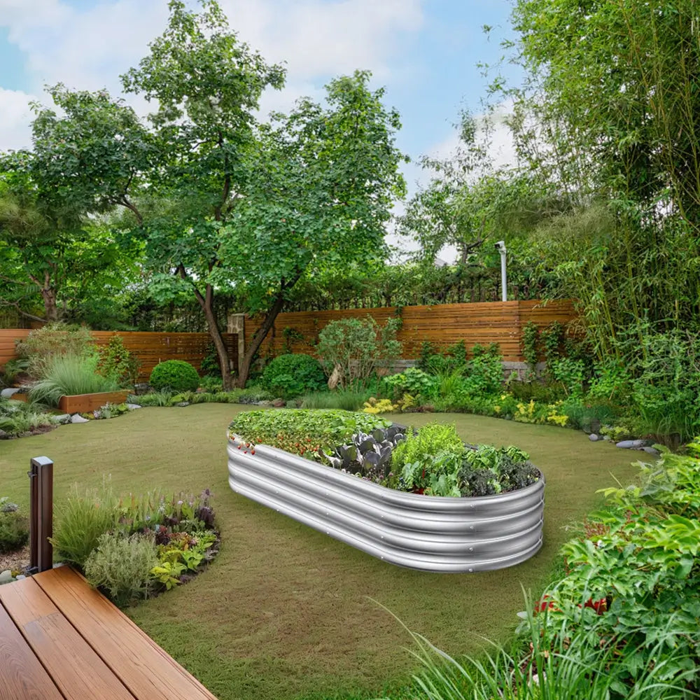 Bakyard Premium Galvanized Steel Raised Garden Beds