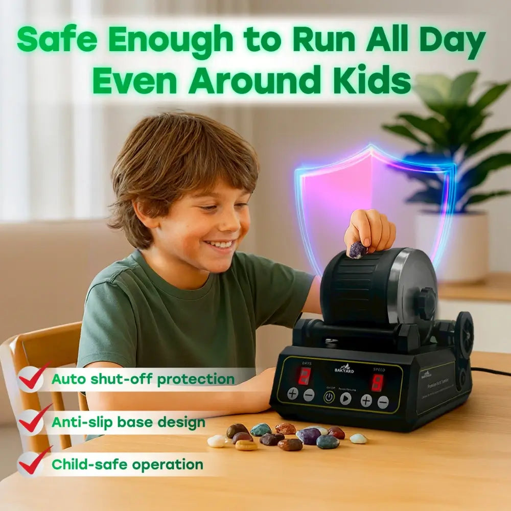 Bakyard Professional Electric Rock Tumbler Kit