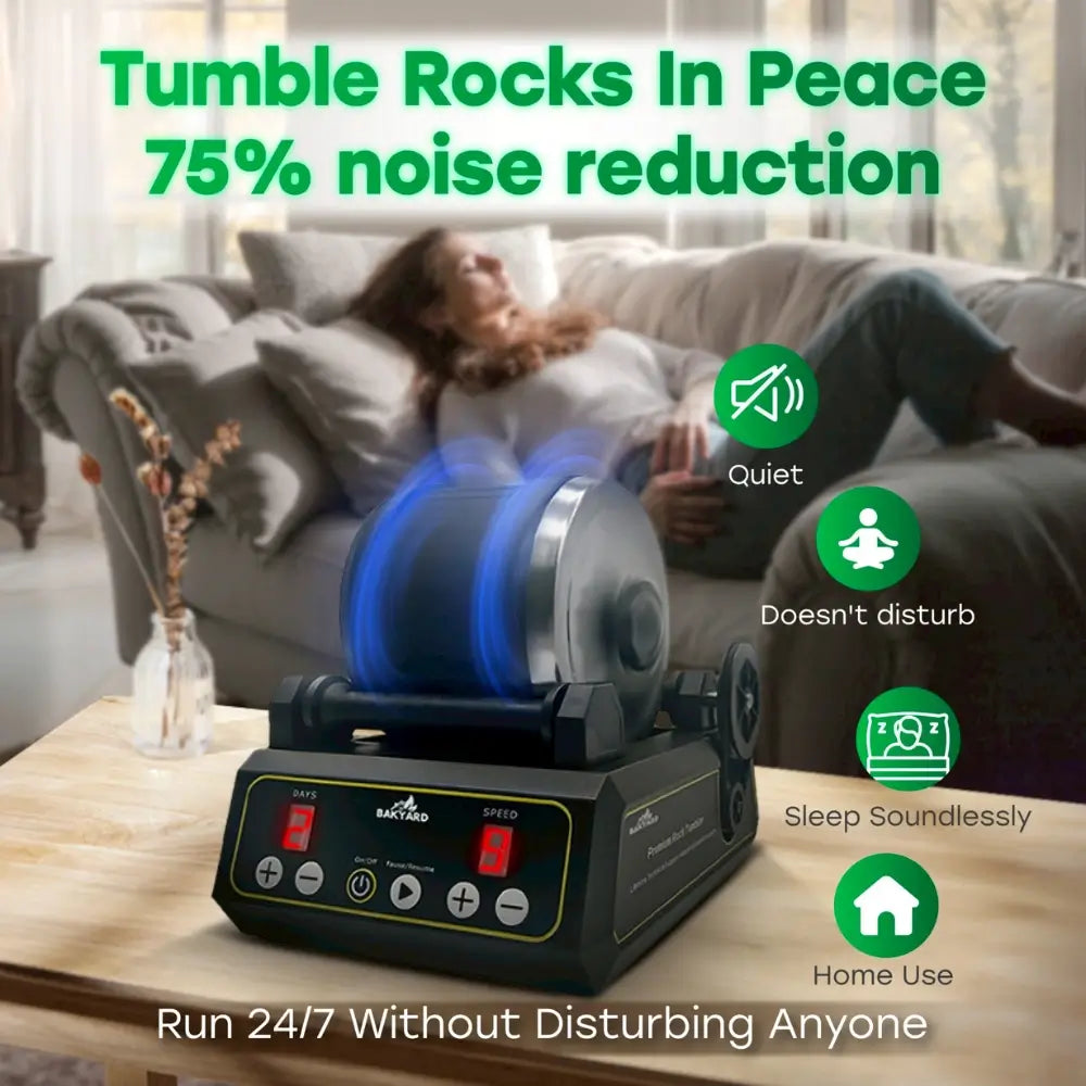 Bakyard Professional Electric Rock Tumbler Kit