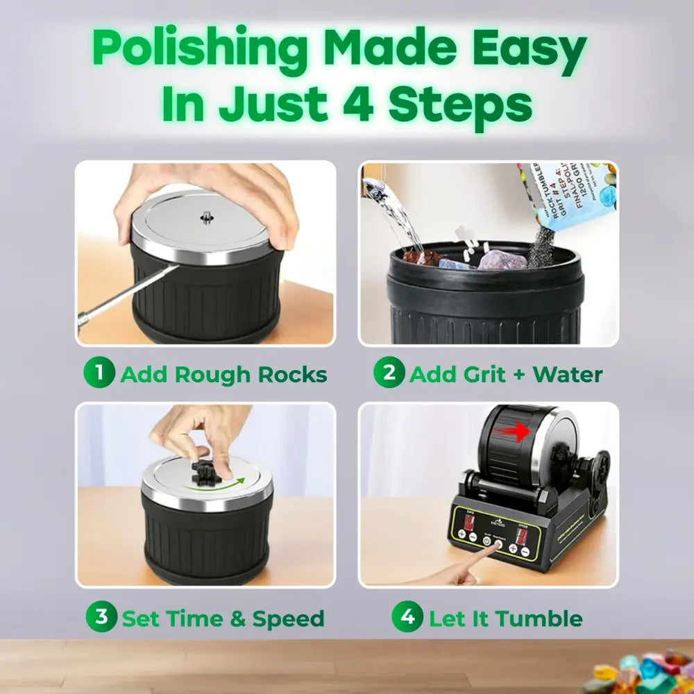 Bakyard Professional Electric Rock Tumbler Kit