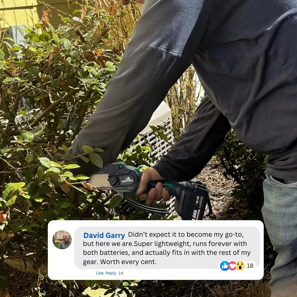 Bakyard Mini Cordless Chainsaw