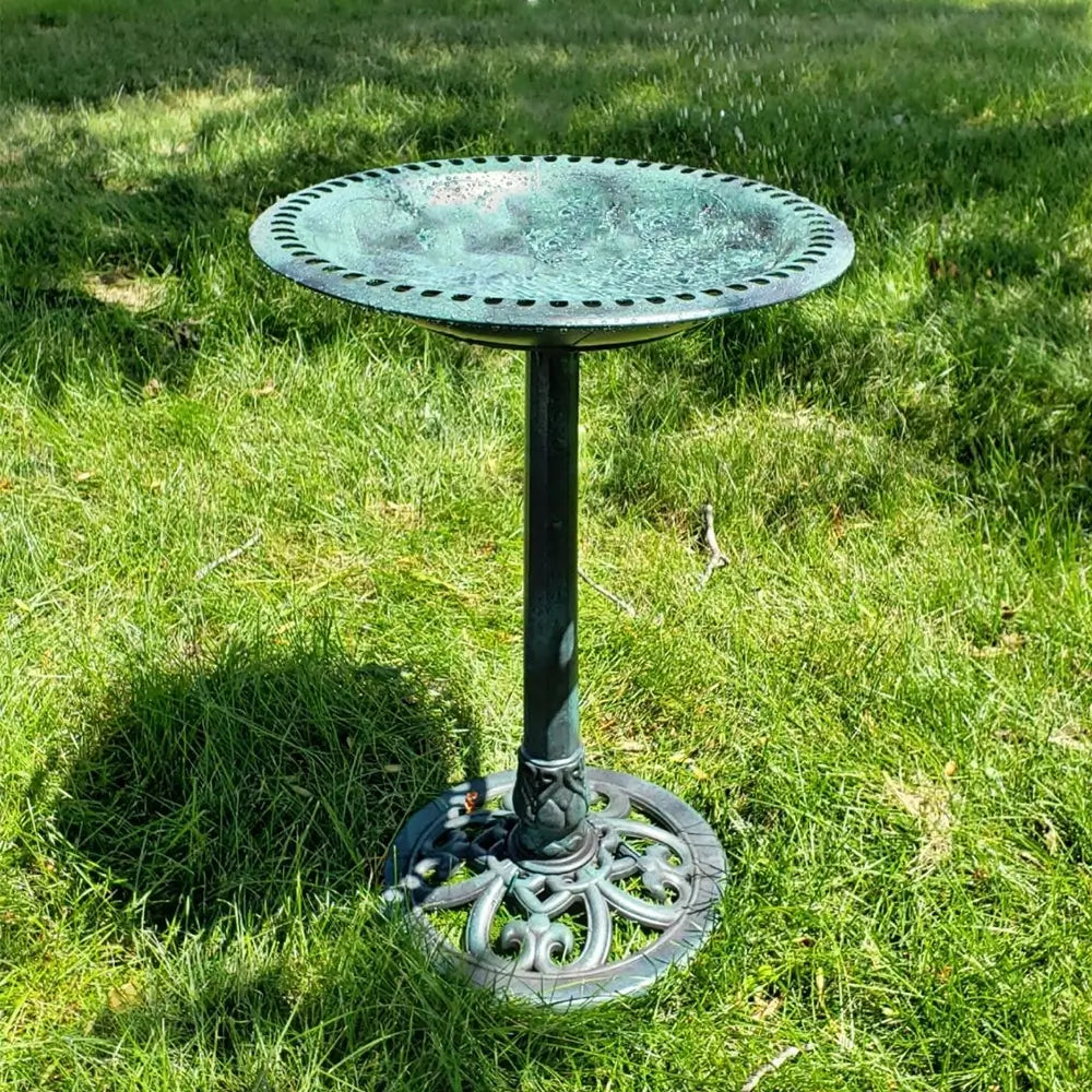 Bakyard Antique Bird Bath | For Outdoors & Garden | Polyresin 28 Inches Bird Bath