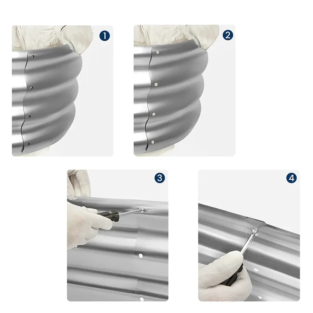 Bakyard Premium Galvanized Steel Raised Garden Beds