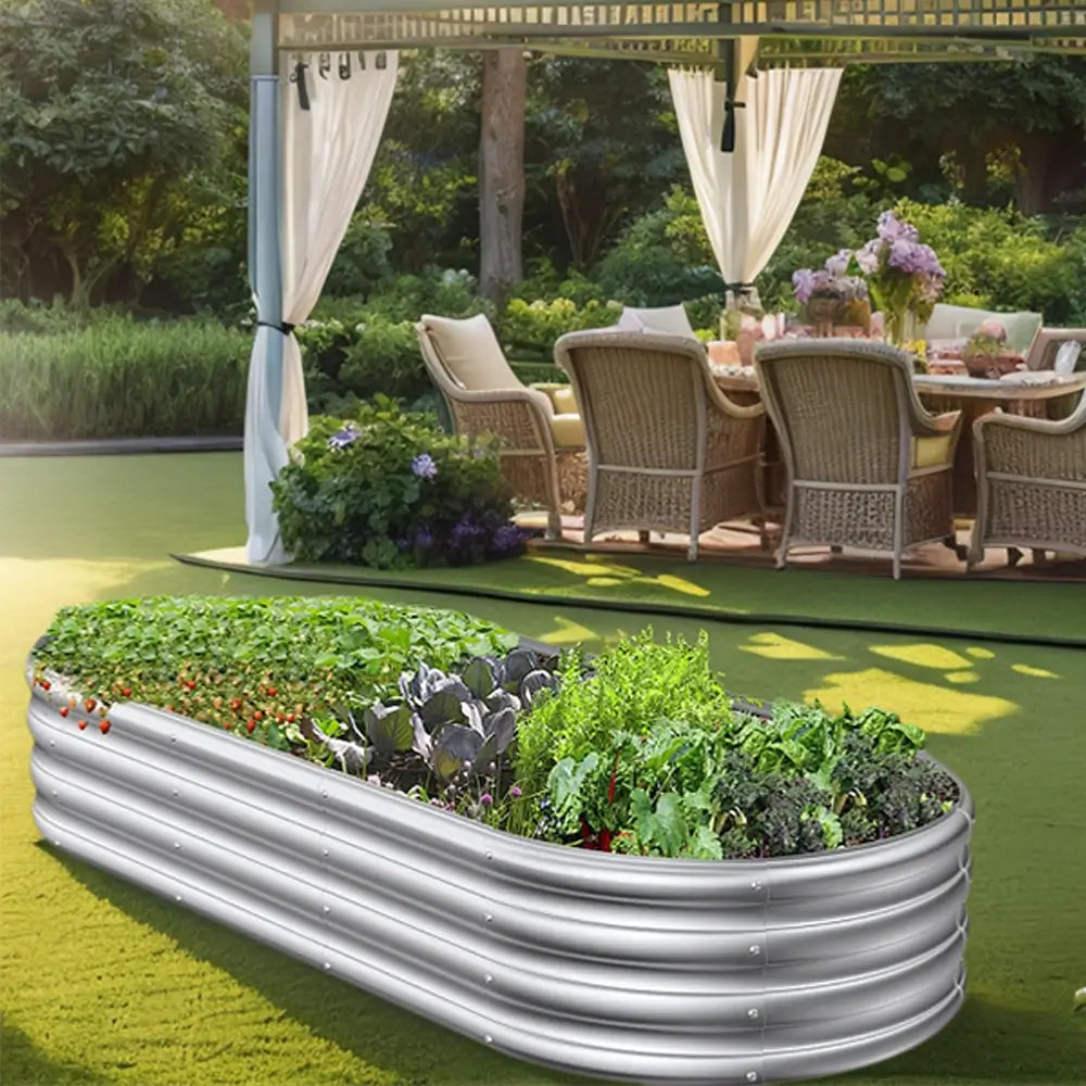 Bakyard Premium Galvanized Steel Raised Garden Beds