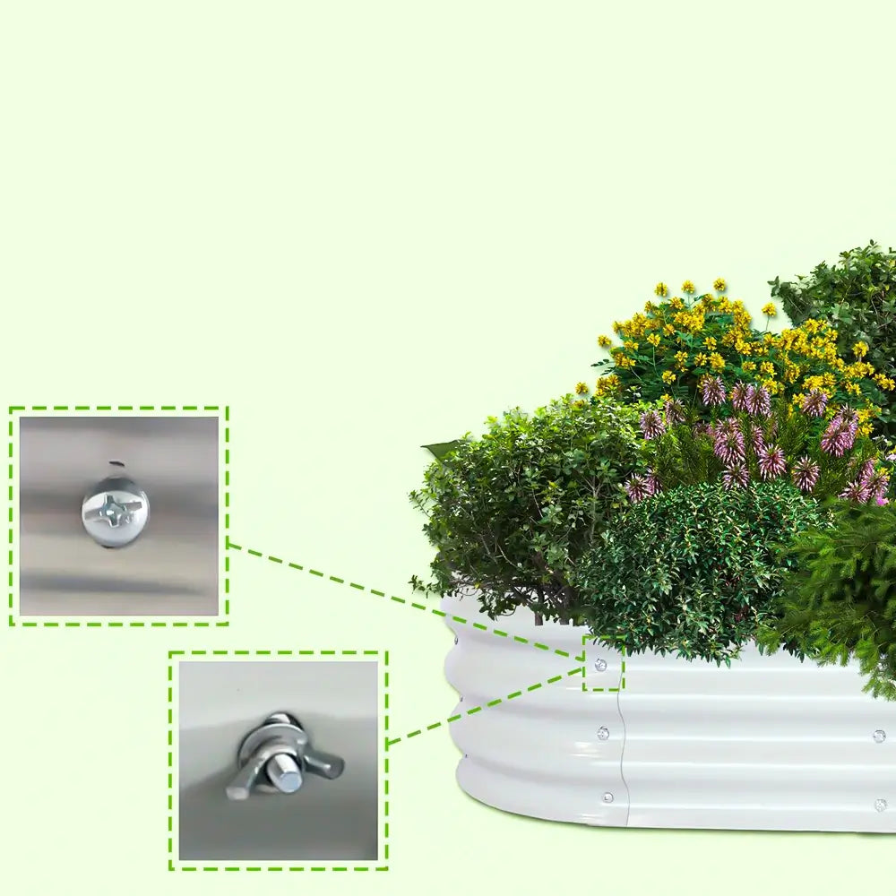 Bakyard Premium Galvanized Steel Raised Garden Beds