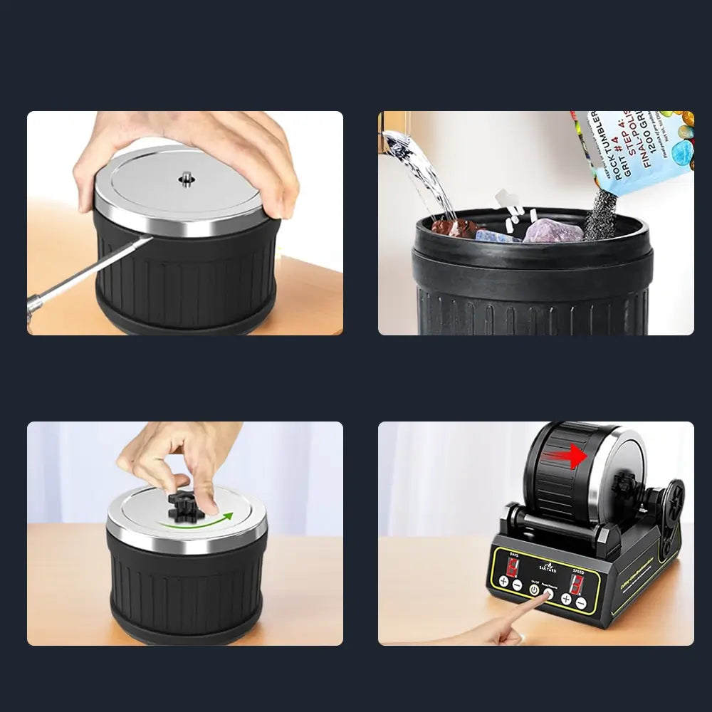 Bakyard Professional Electric Rock Tumbler Kit