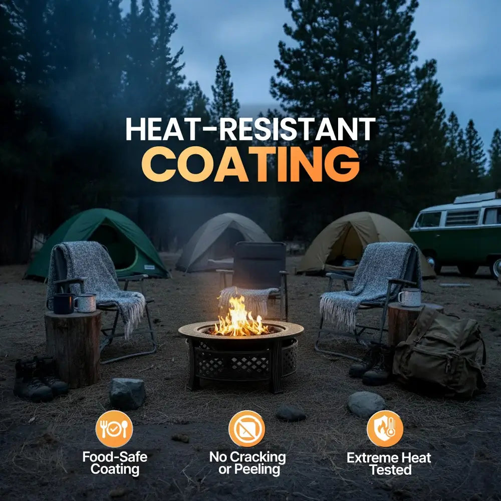 Bakyard Ember Ring - 2 in 1 Fire Pit & BBQ