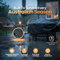 Bakyard Ember Ring fire pit with weather cover
