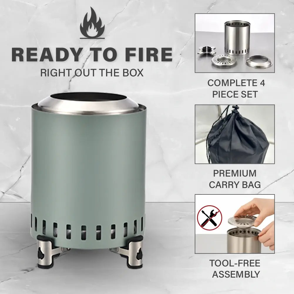 Smokeless Portable Fire Pit