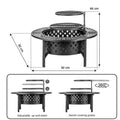 Bakyard Omnipit fire pit with wood burning
