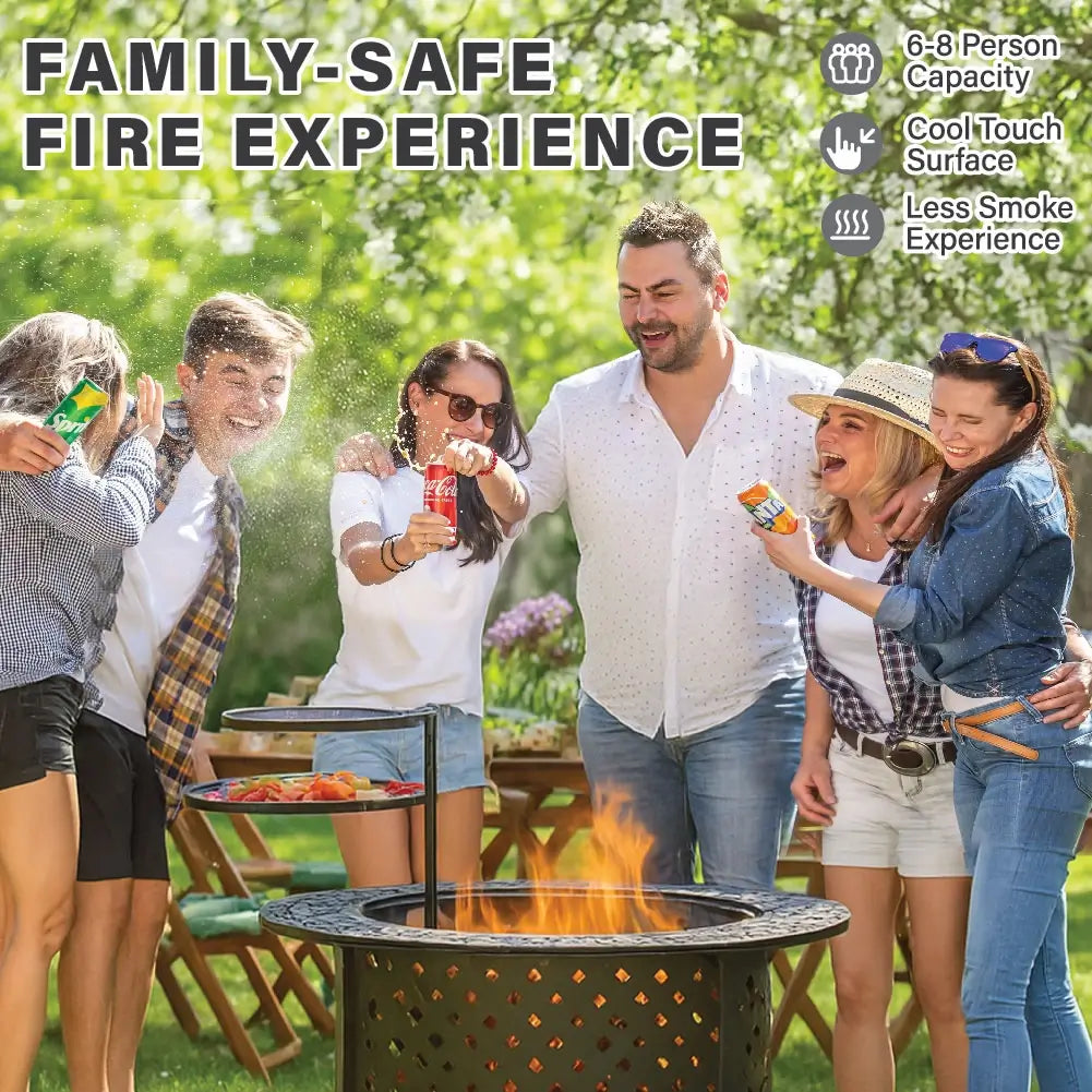 Bakyard Omnipit - 2 in 1 Fire Pit & BBQ