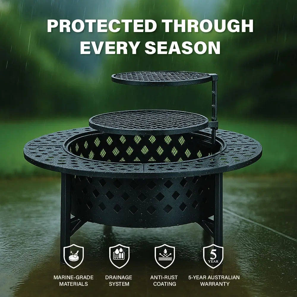 Bakyard Omnipit - 2 in 1 Fire Pit & BBQ