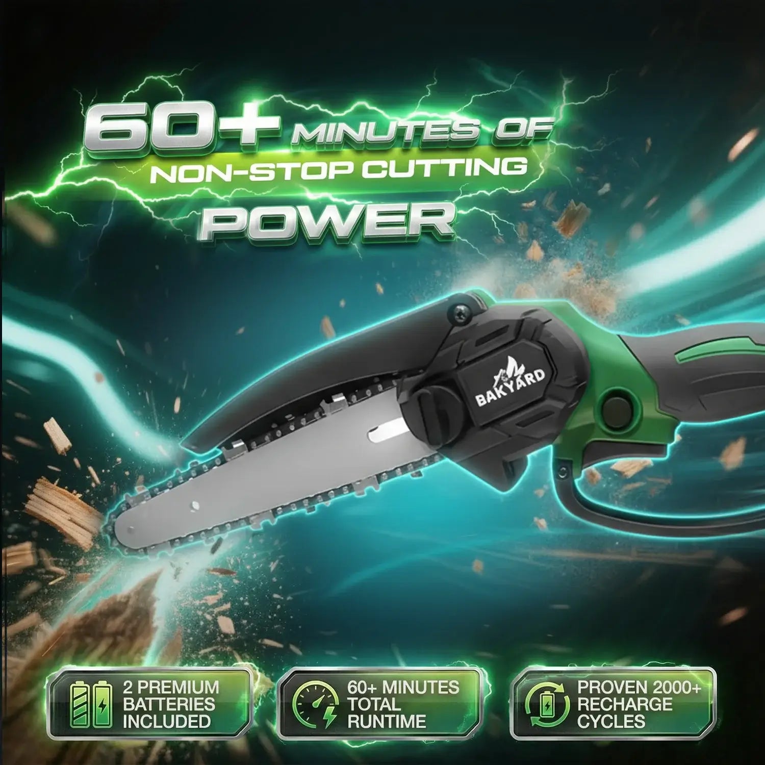 Bakyard Mini Cordless Chainsaw