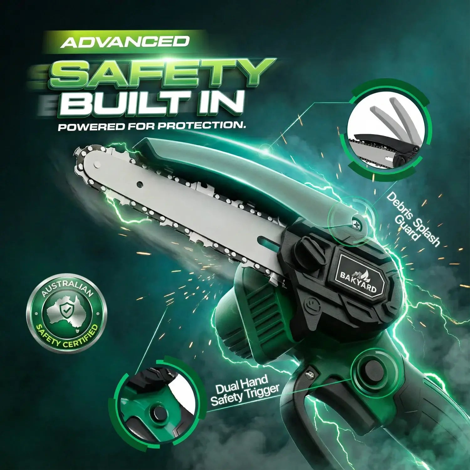 Bakyard Mini Cordless Chainsaw