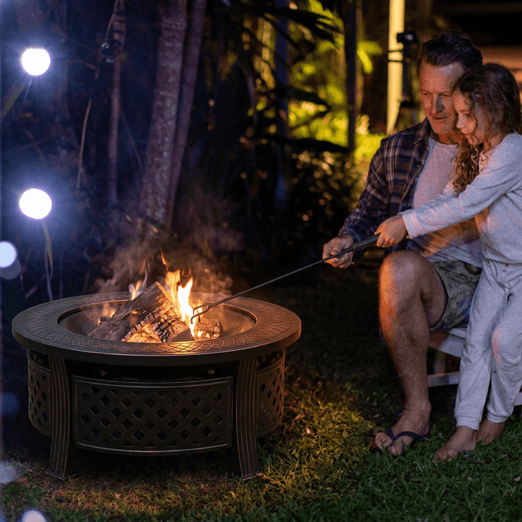 Bakyard Ember Ring - 2 in 1 Fire Pit & BBQ
