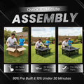 Bakyard FireFlex fire pit with BBQ grill fitted