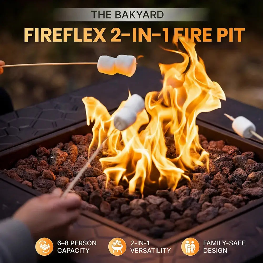 Bakyard FireFlex - 2 in 1 Fire Pit & BBQ