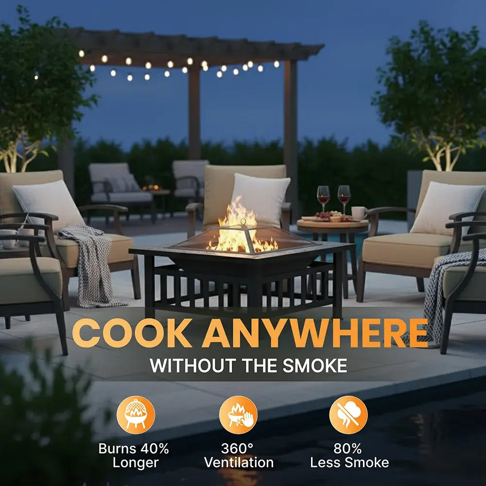 Bakyard FireFlex - 2 in 1 Fire Pit & BBQ
