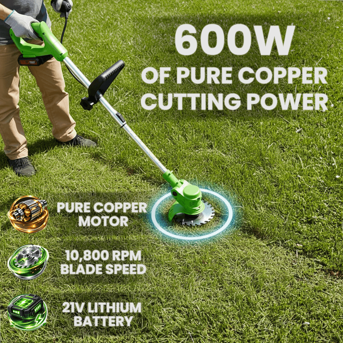 Yardmate™ 3 in 1 Cordless Grass Trimmer