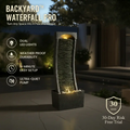 Bakyard Waterfall Pro slate-look outdoor water feature, 98cm tall
