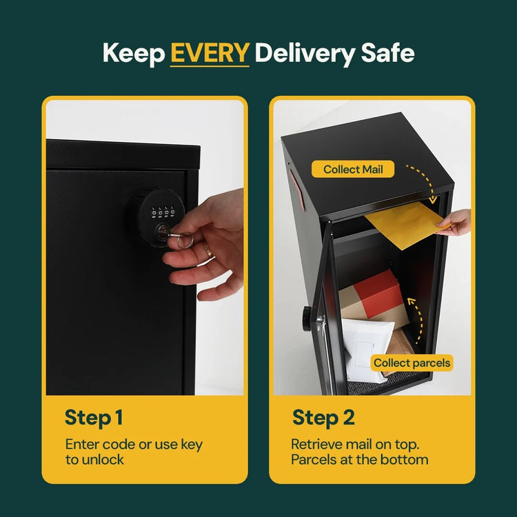 Cali letterbox top letter slot