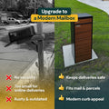 Cali freestanding mailbox and parcel box