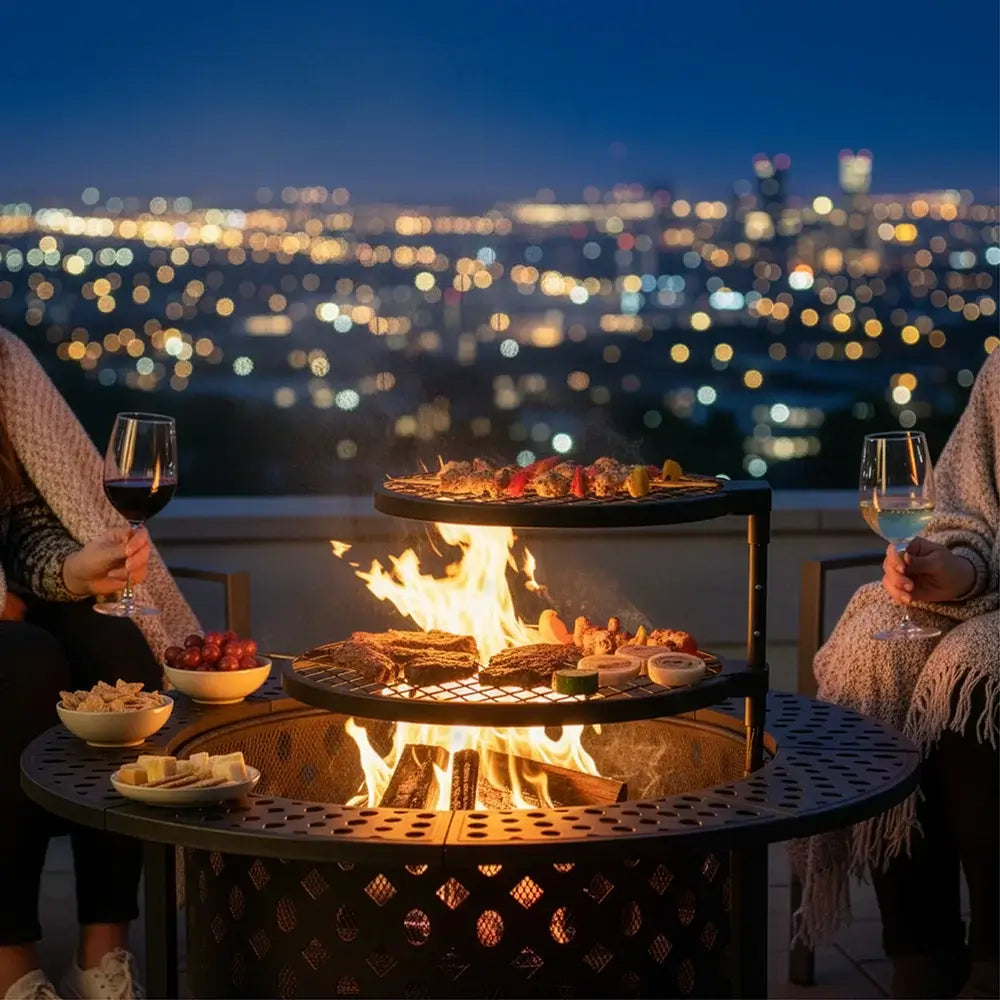 Bakyard Omnipit - 2 in 1 Fire Pit & BBQ