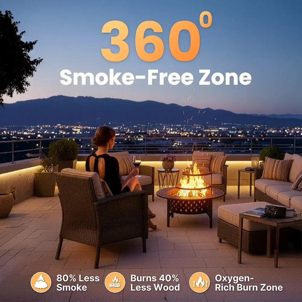 Bakyard Omnipit - 2 in 1 Fire Pit & BBQ