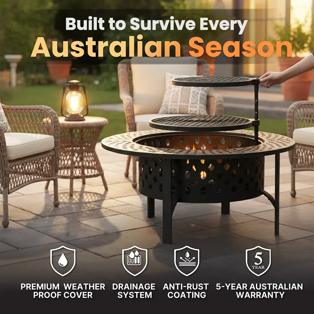 Bakyard Omnipit - 2 in 1 Fire Pit & BBQ