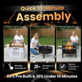 Bakyard Omnipit fire pit and BBQ, full view