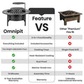 Bakyard Omnipit fire pit, 14kg square design
