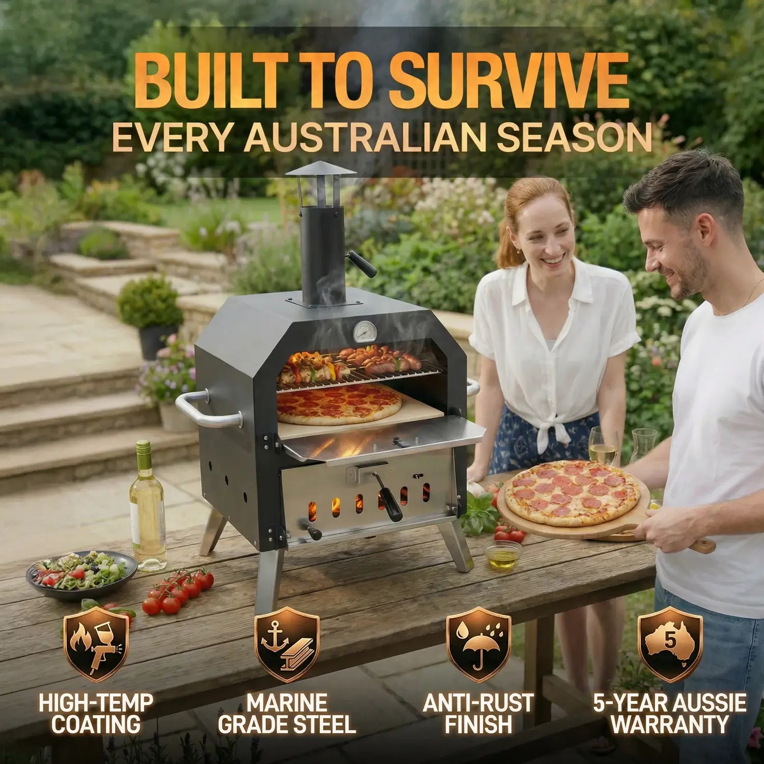 Bakyard™ 2 in 1 Pizza Oven