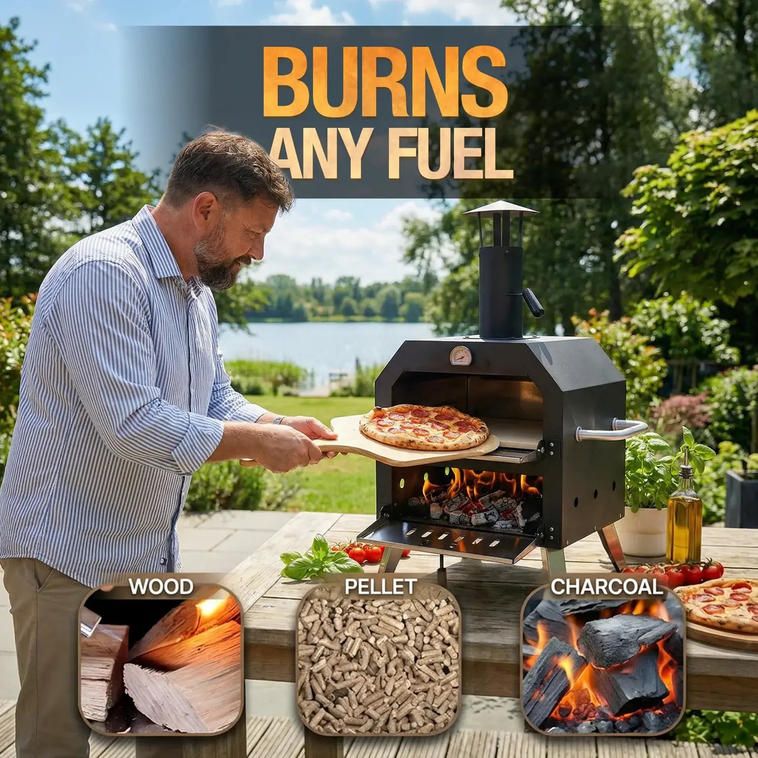 Bakyard™ 2 in 1 Pizza Oven