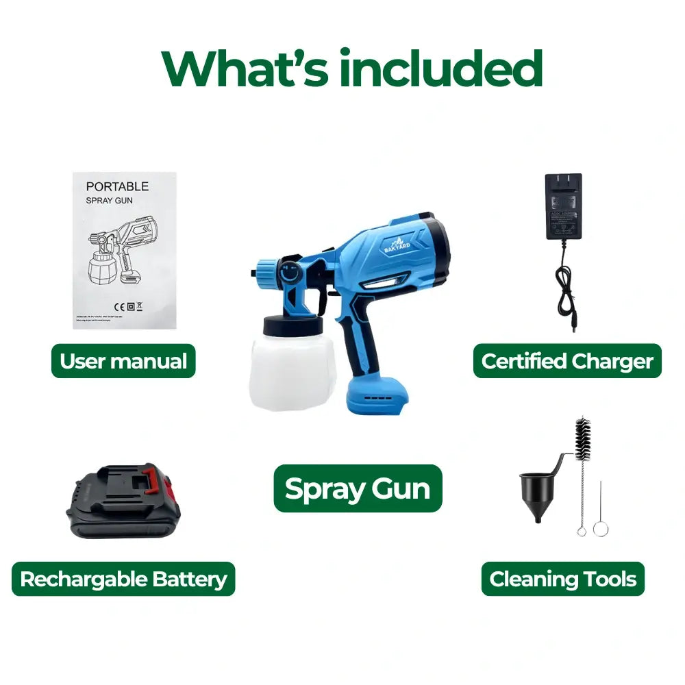 Bakyard SprayMaster Cordless Paint Sprayer