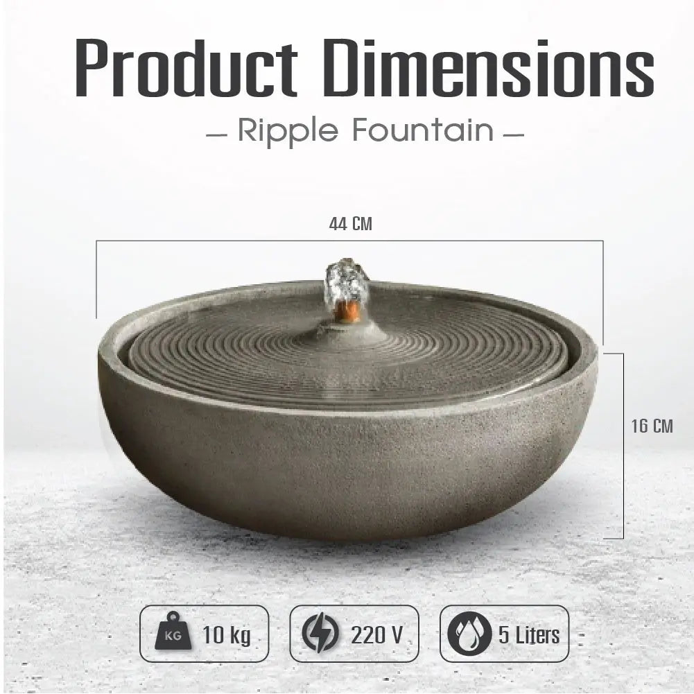 Bakyard Stone Ripple Fountain