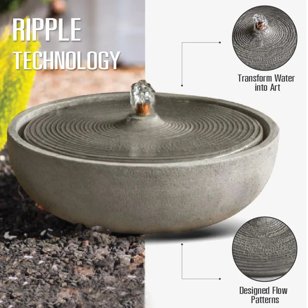 Bakyard Stone Ripple Fountain