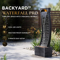 Bakyard Waterfall Pro indoor and outdoor water fountain with LED lights