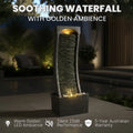 Bakyard Waterfall Pro outdoor water feature in slate finish