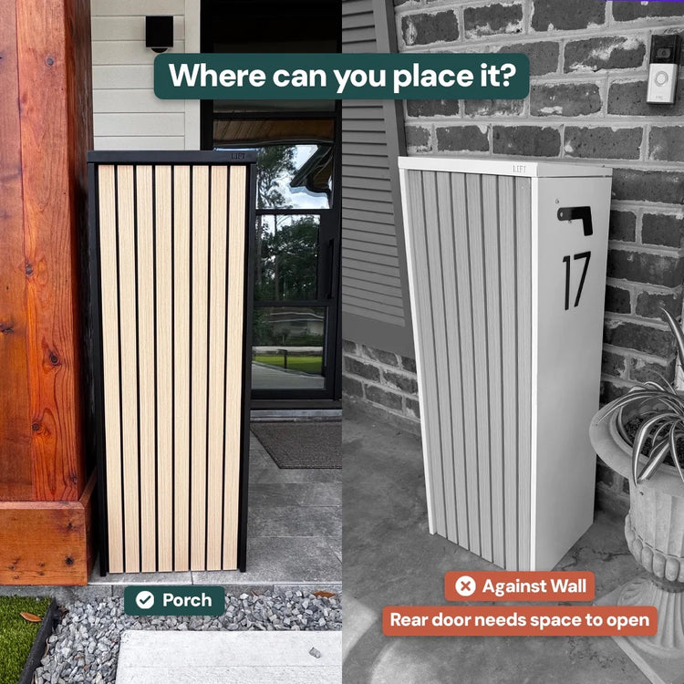 Aspen letterbox top letter slot