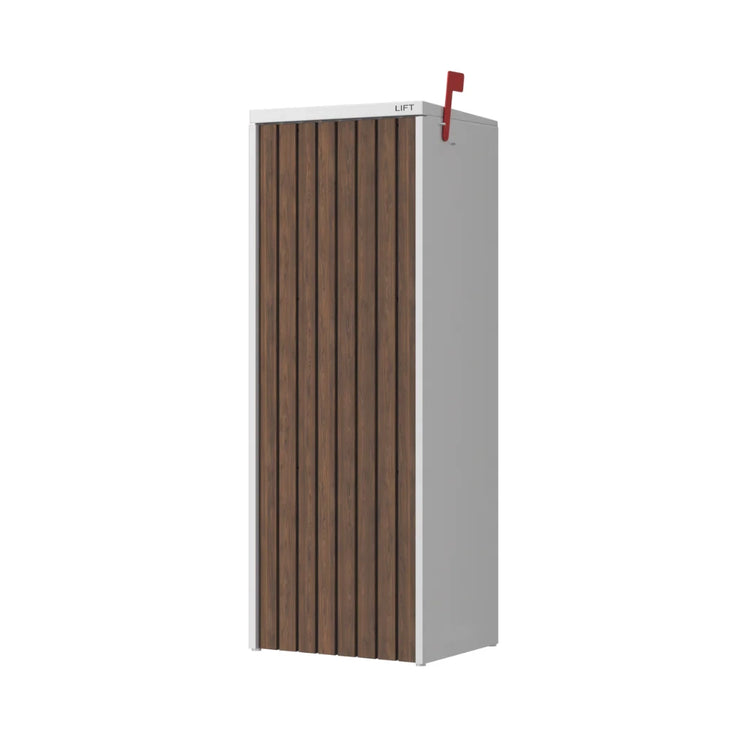 Aspen Mail Box — Snow White/Walnut