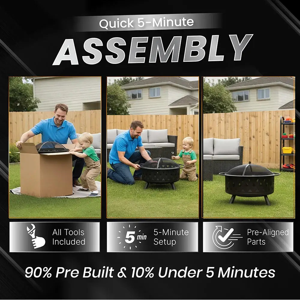 Bakyard Phoenix - 2 in 1 Fire Pit & BBQ