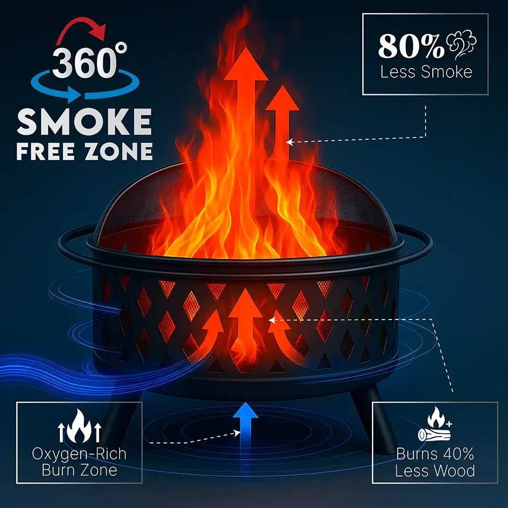 Bakyard Phoenix - 2 in 1 Fire Pit & BBQ