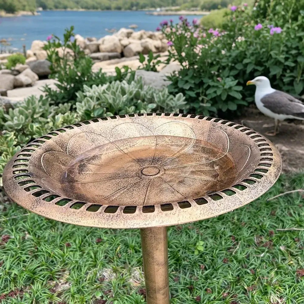Bakyard Antique Bird Bath | For Outdoors & Garden | Polyresin 28 Inches Bird Bath