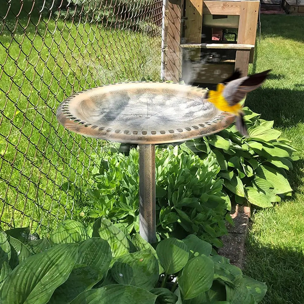 Bakyard Antique Bird Bath | For Outdoors & Garden | Polyresin 28 Inches Bird Bath